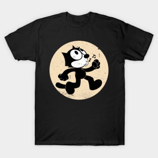 Felix The Cat Walking Whistle T-Shirt